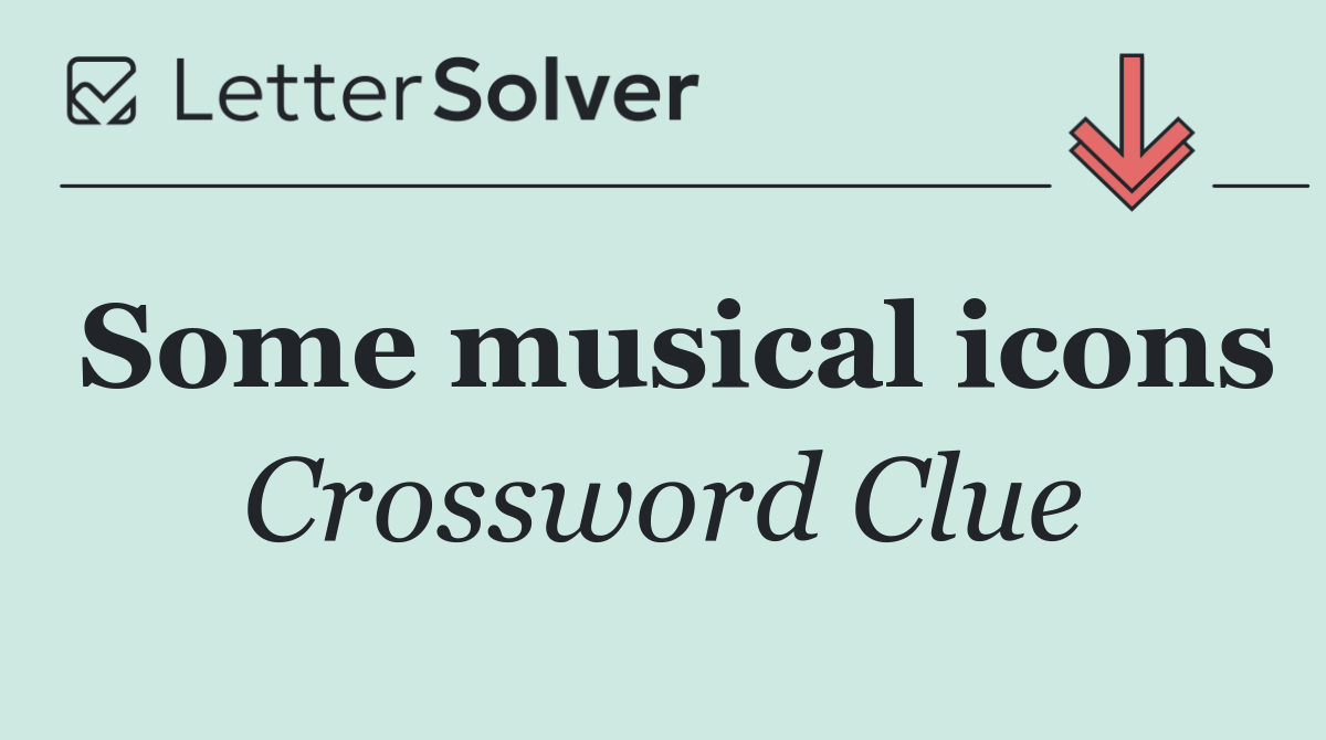 Some musical icons