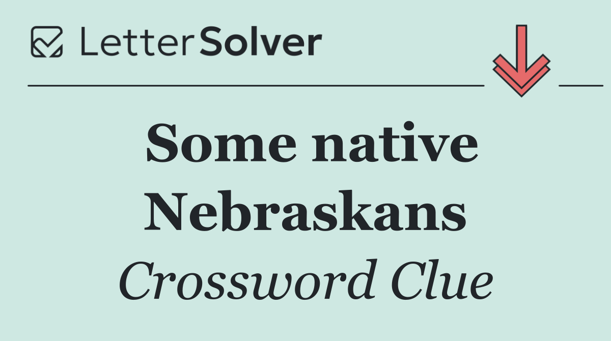 Some native Nebraskans