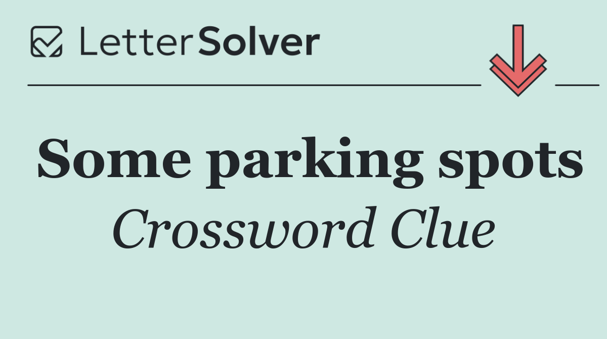 Some parking spots