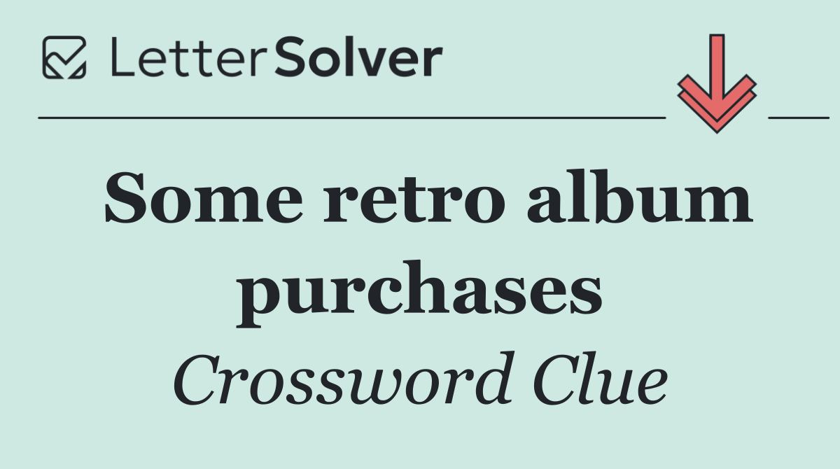 Some retro album purchases