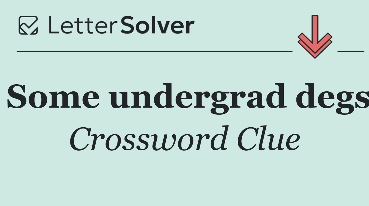 Some undergrad degs
