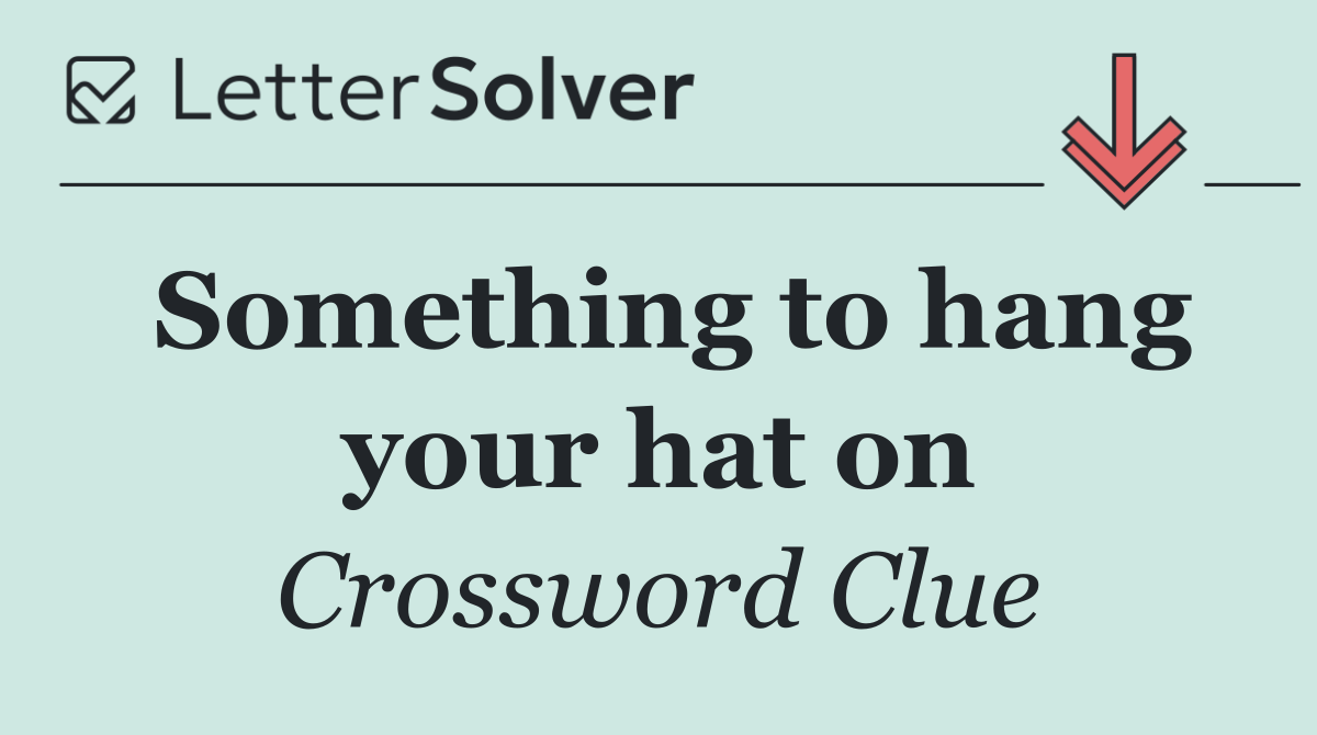 Something to hang your hat on