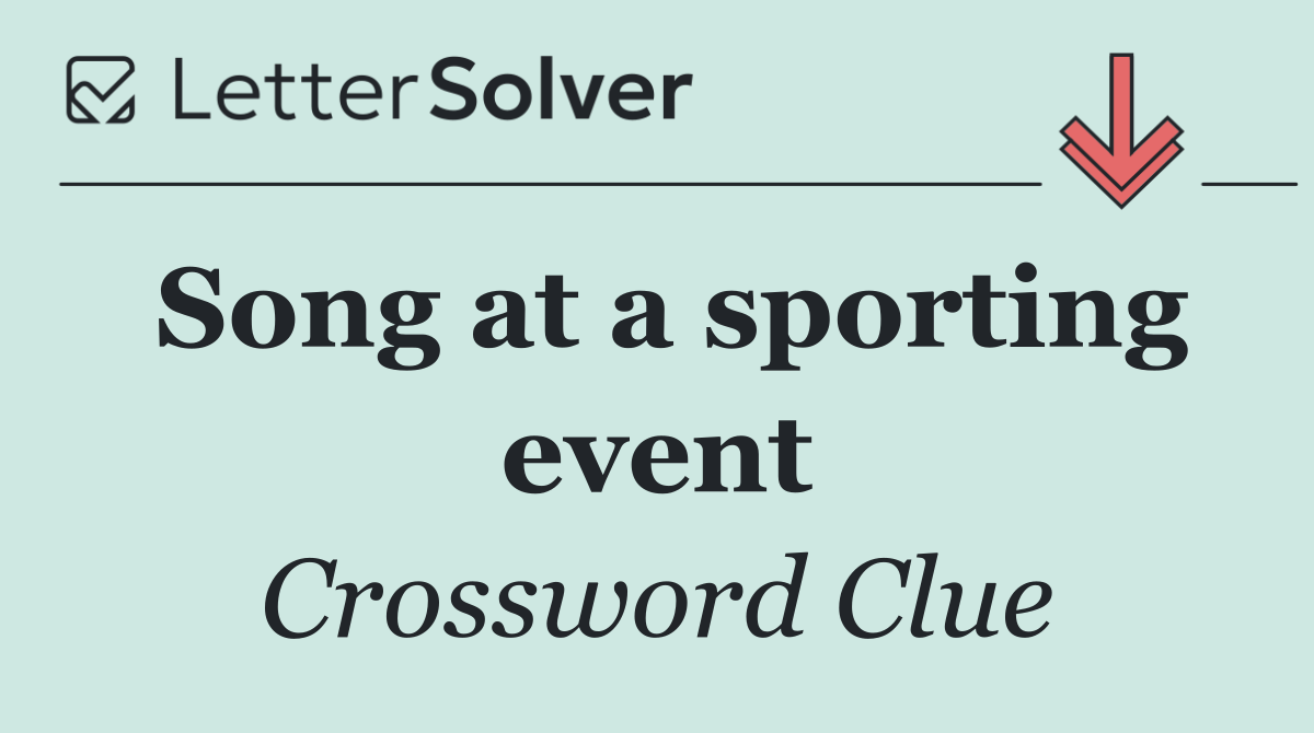 Song at a sporting event