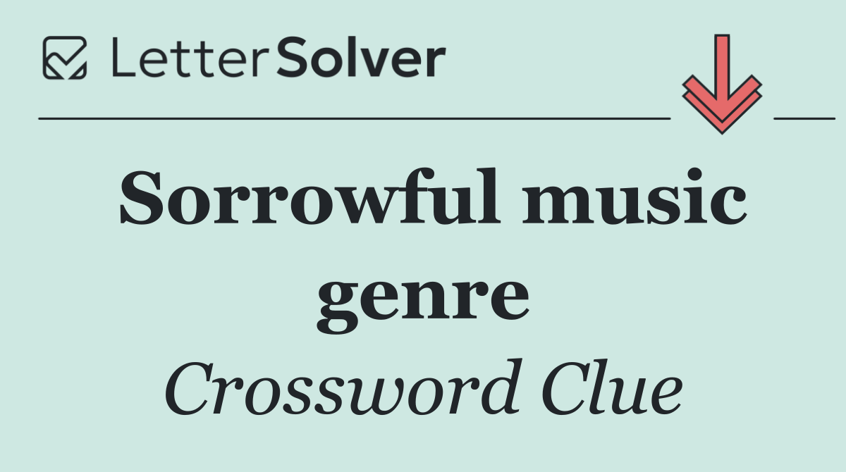 Sorrowful music genre