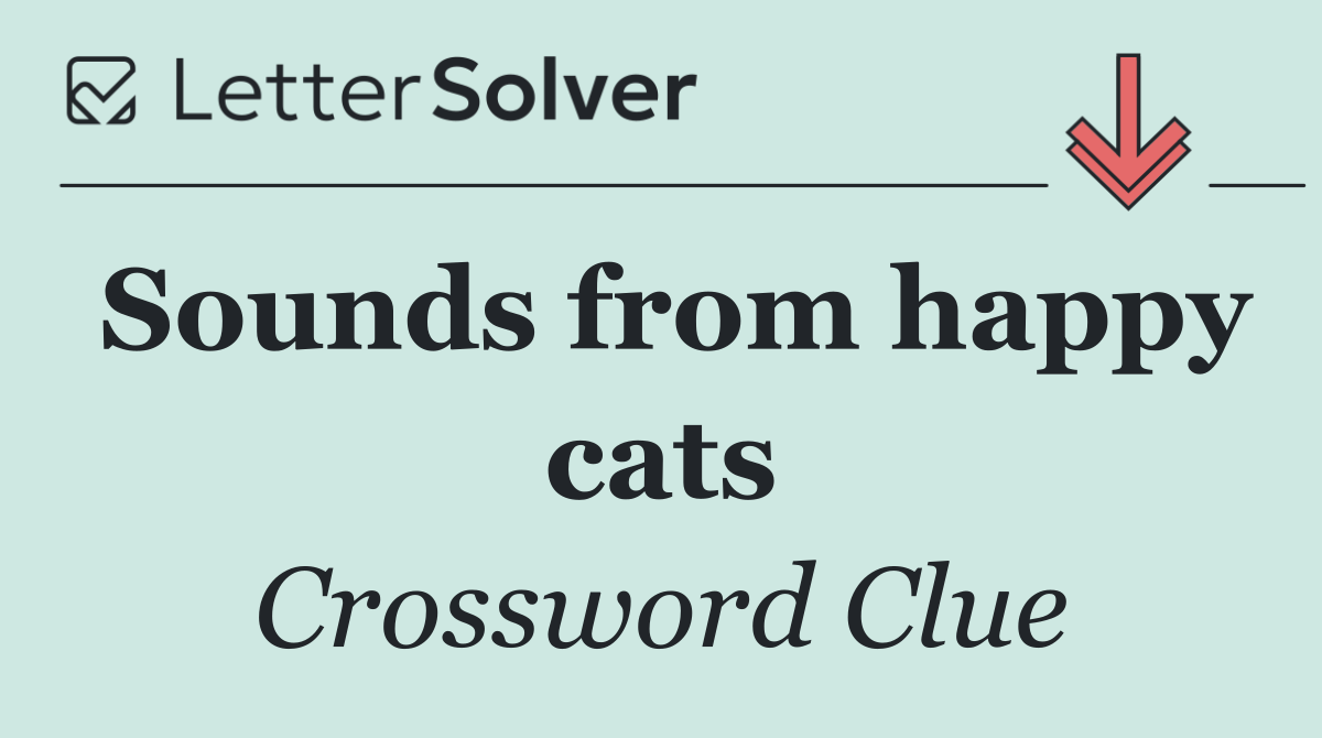 Sounds from happy cats