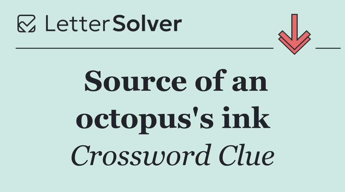 Source of an octopus's ink