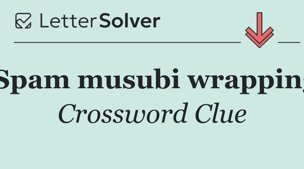 Spam musubi wrapping