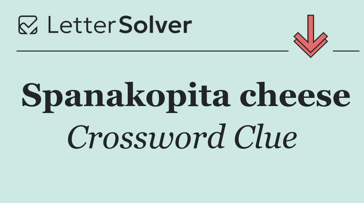 Spanakopita cheese