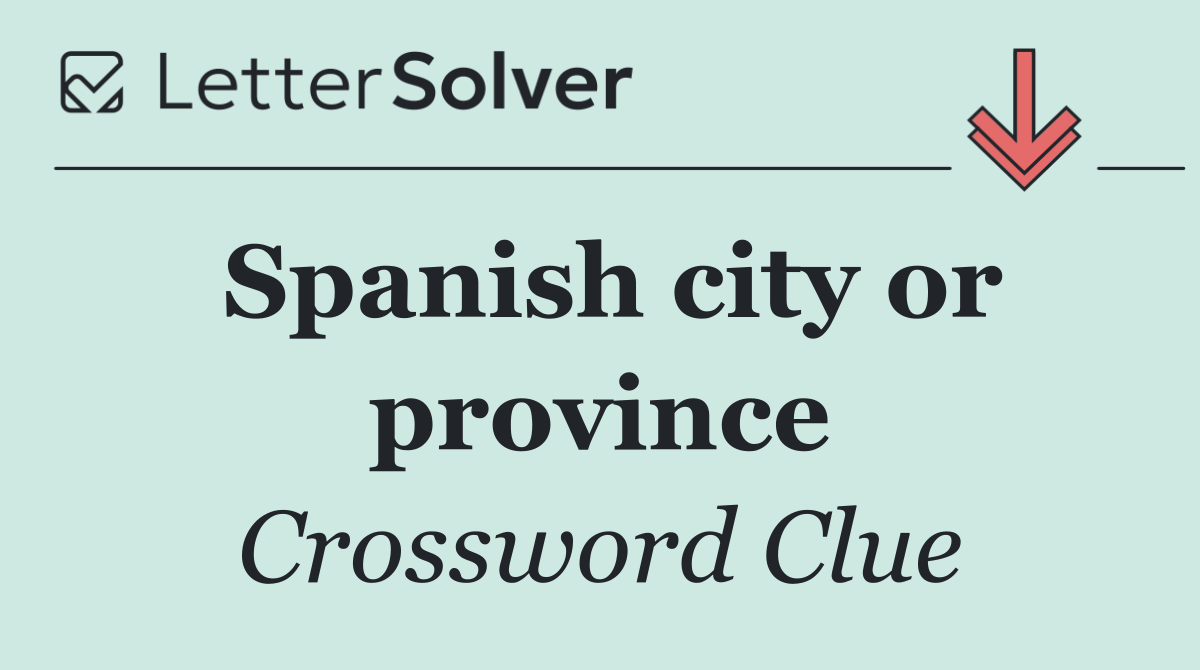 Spanish city or province