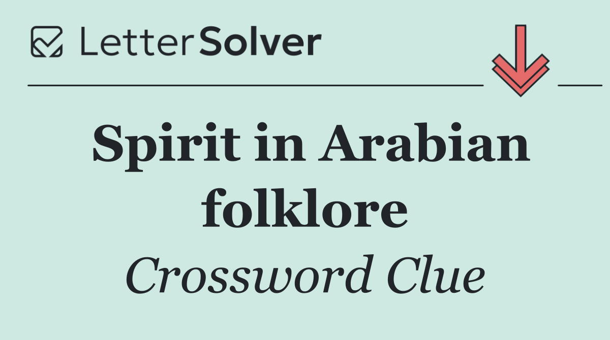 Spirit in Arabian folklore
