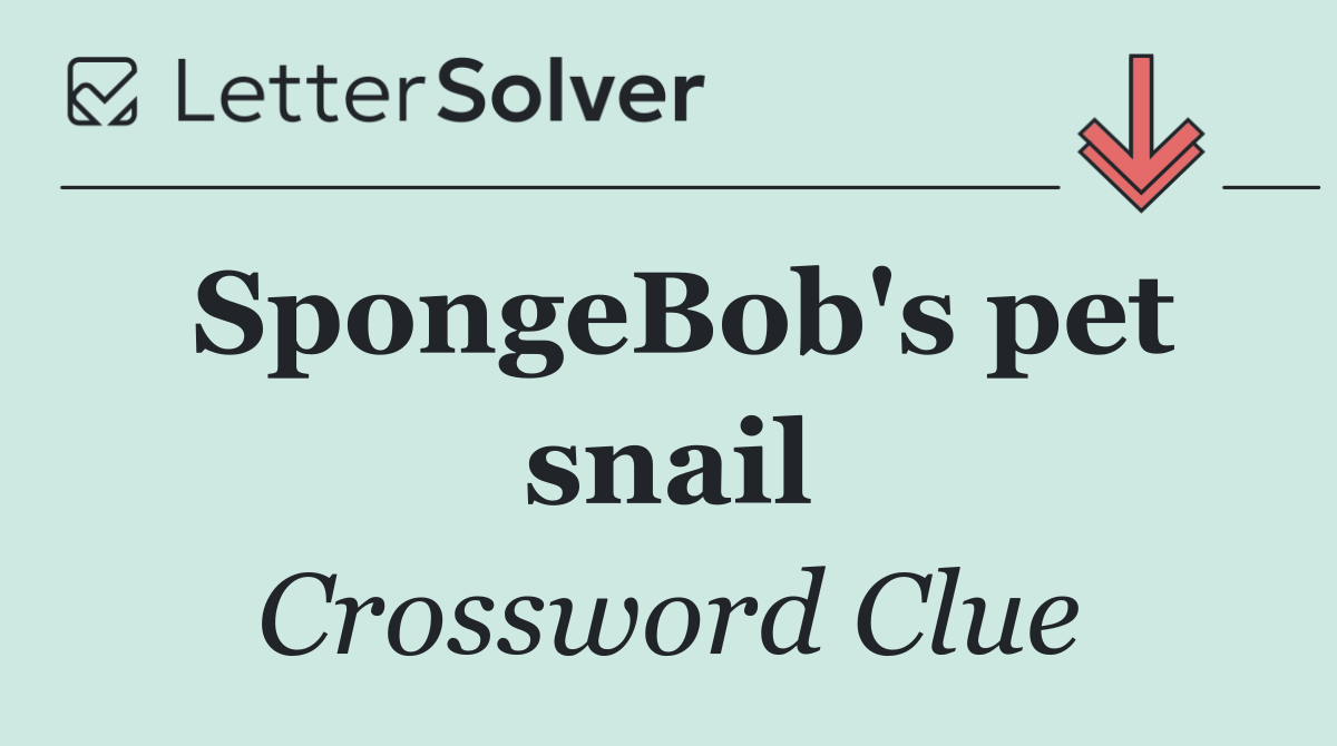 SpongeBob's pet snail