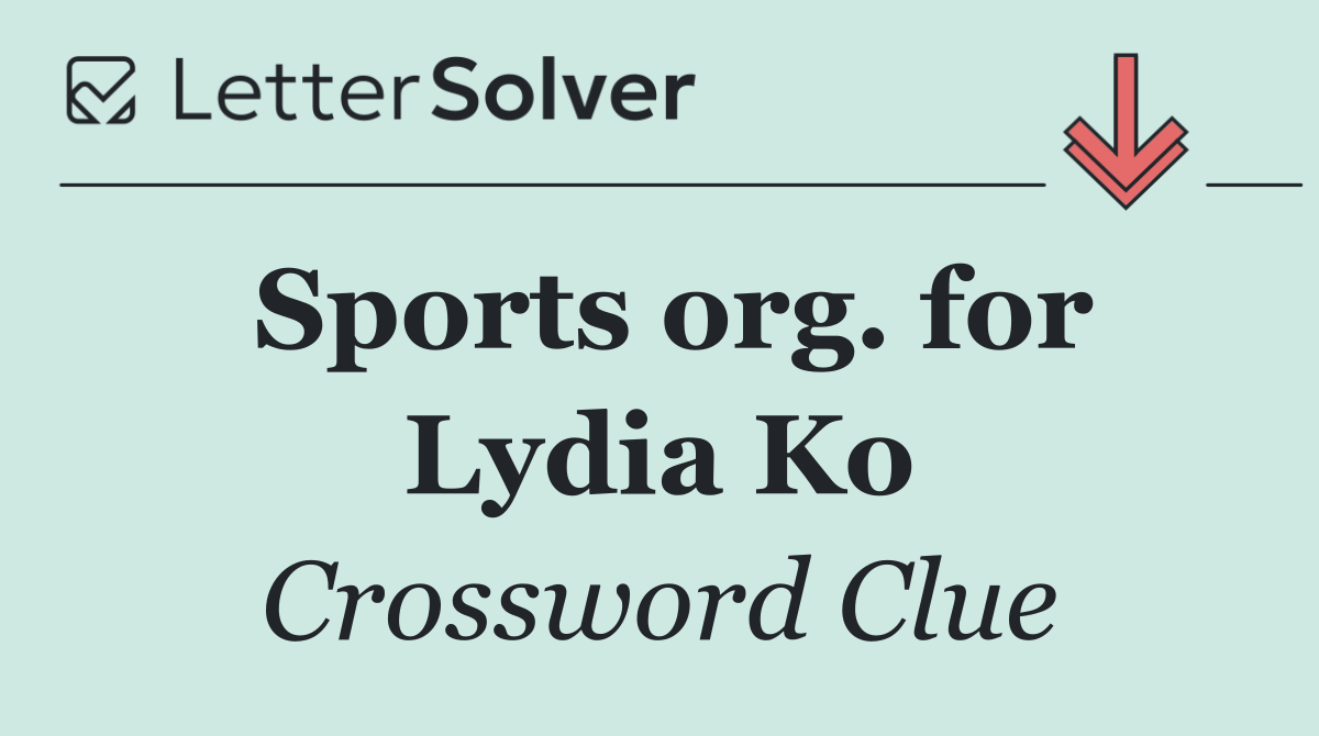 Sports org. for Lydia Ko