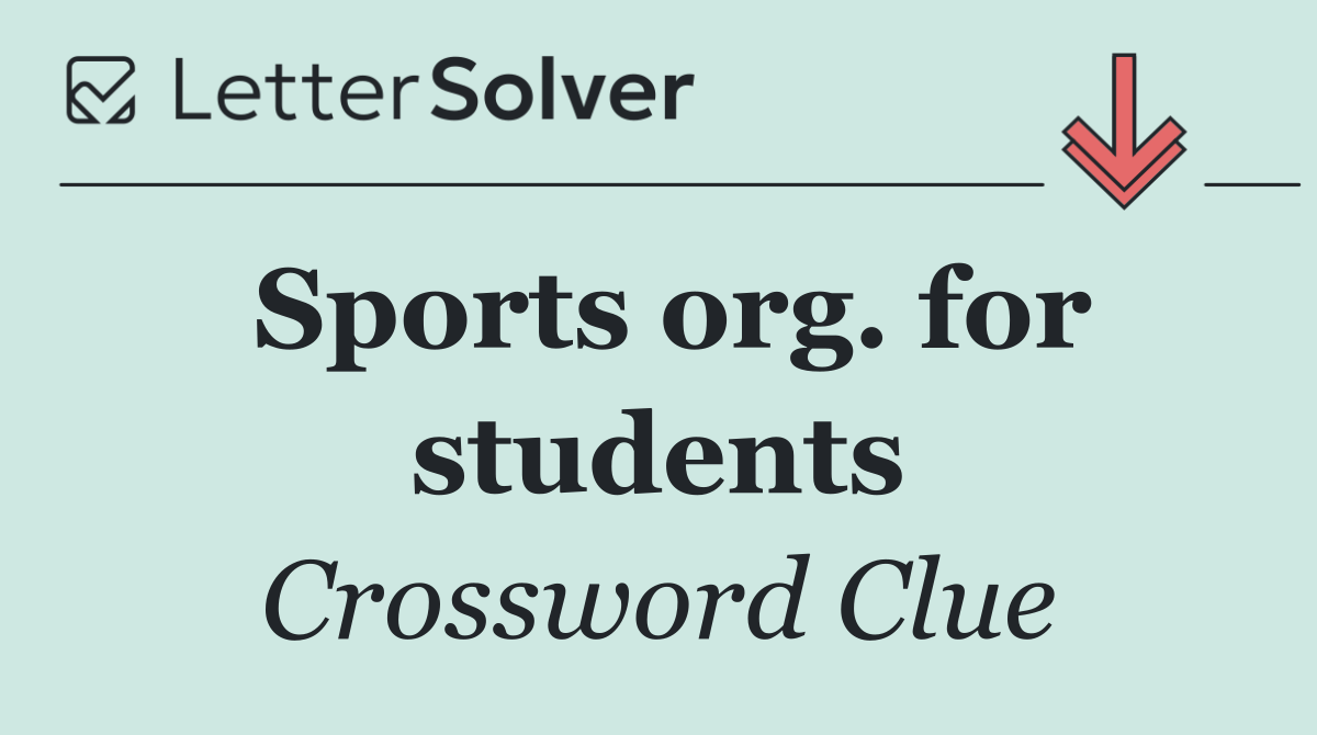 Sports org. for students