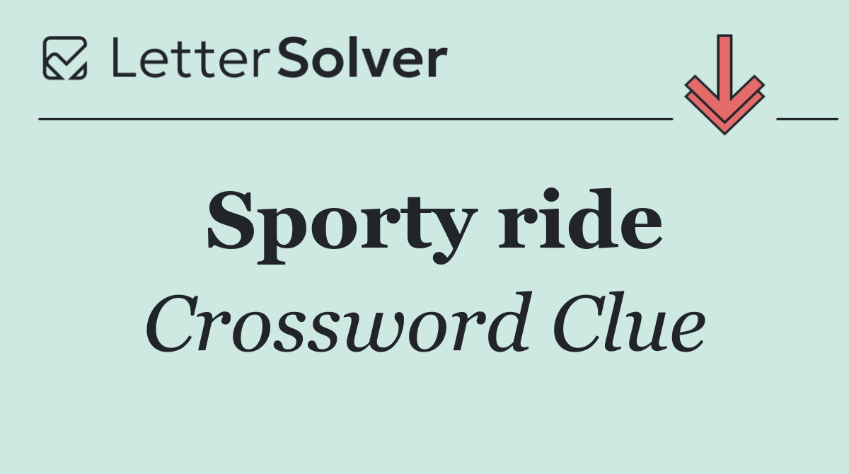 Sporty ride