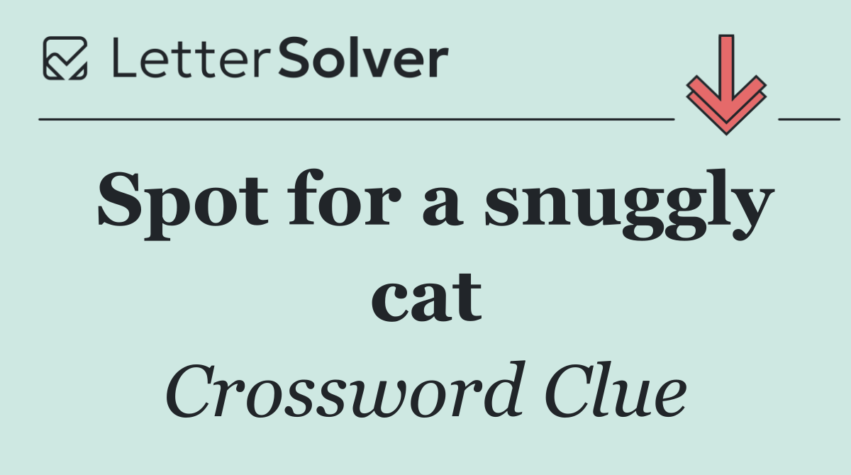Spot for a snuggly cat