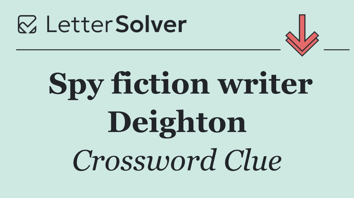 Spy fiction writer Deighton