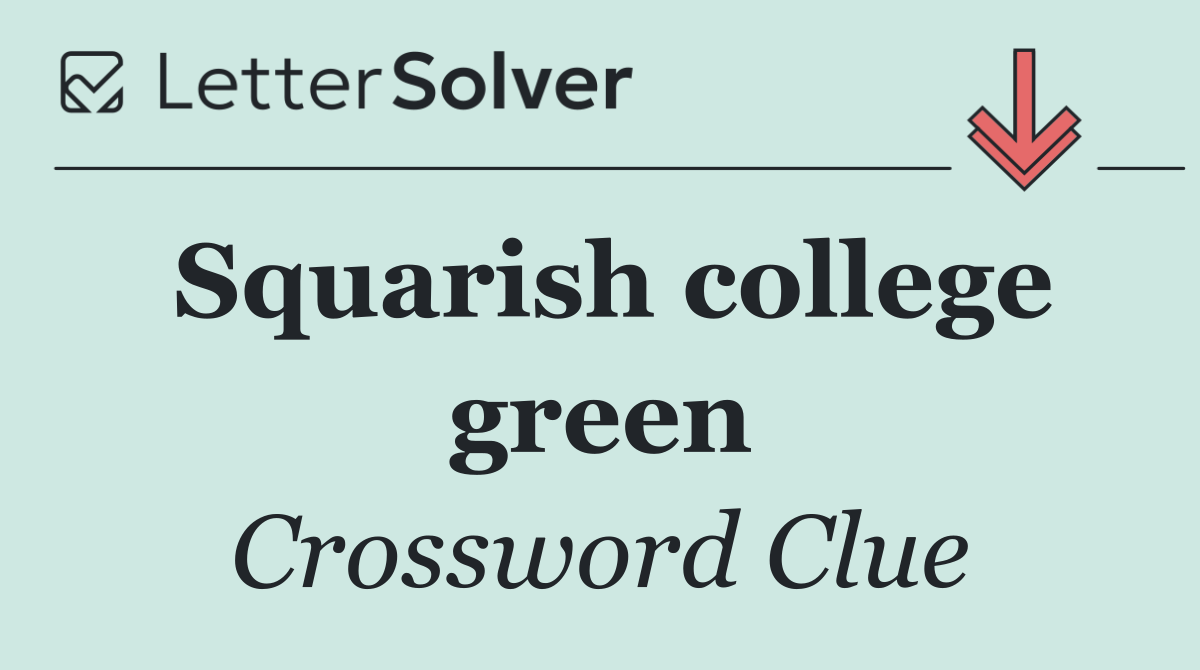 Squarish college green
