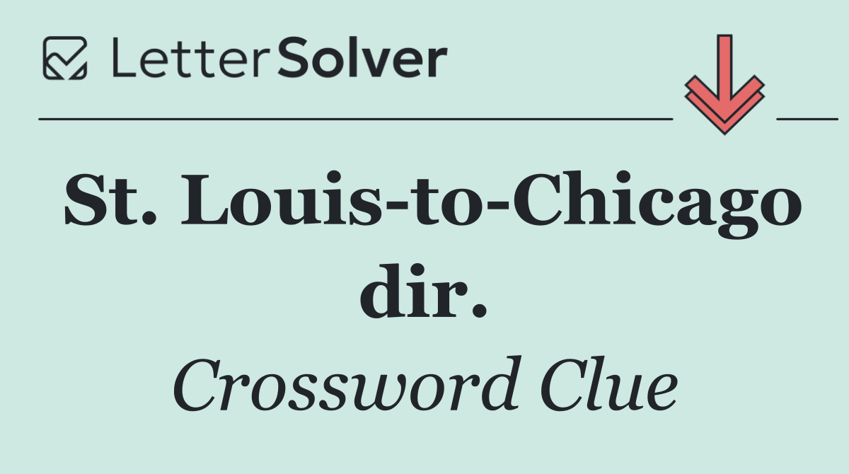 St. Louis to Chicago dir.