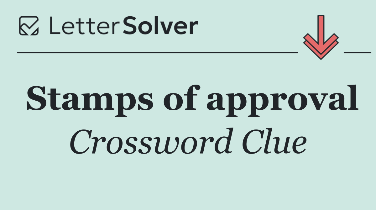 Stamps of approval