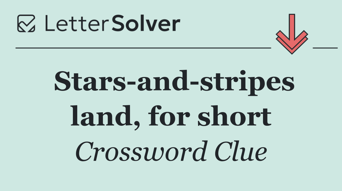 Stars and stripes land, for short