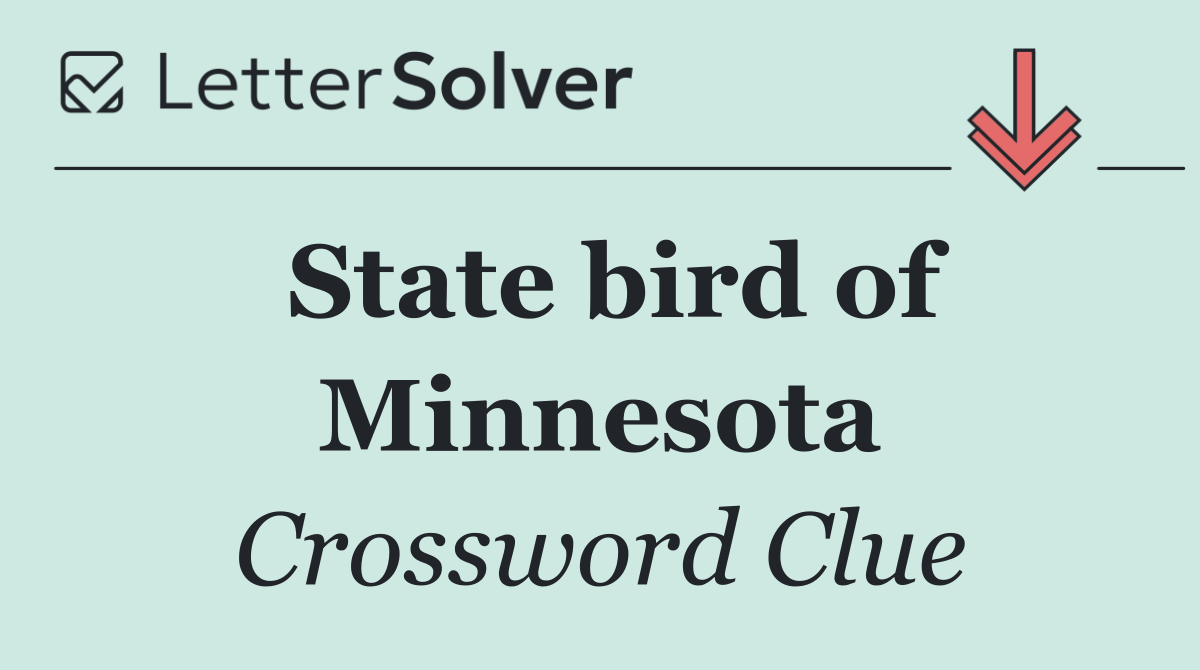 State bird of Minnesota