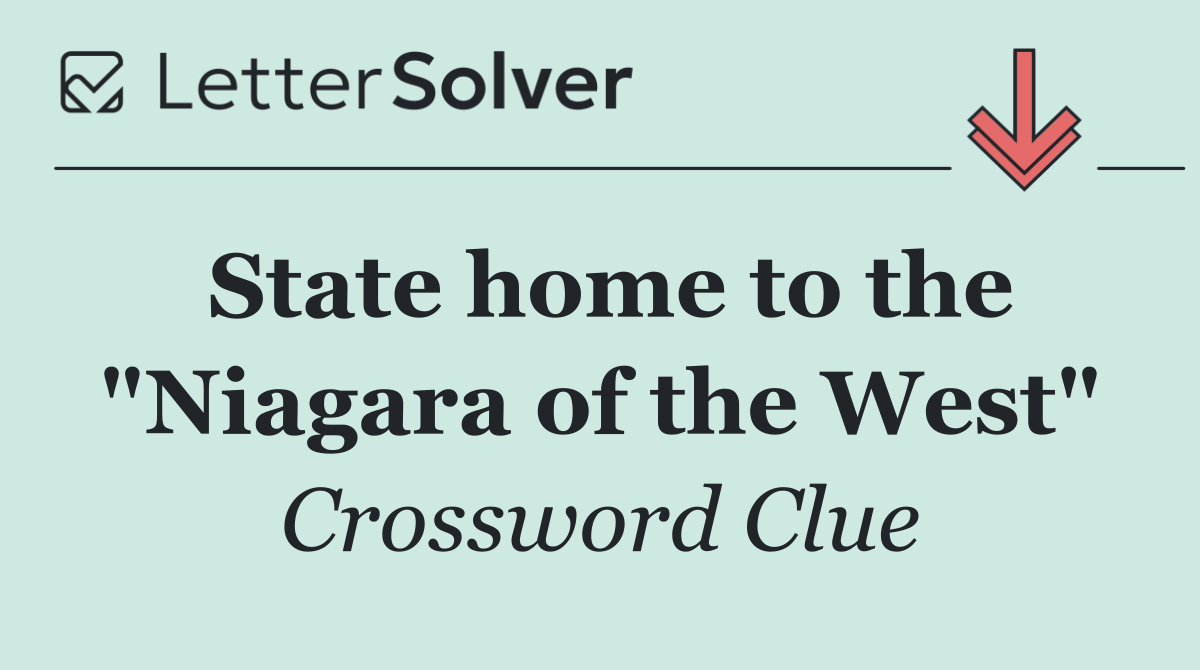 State home to the "Niagara of the West"