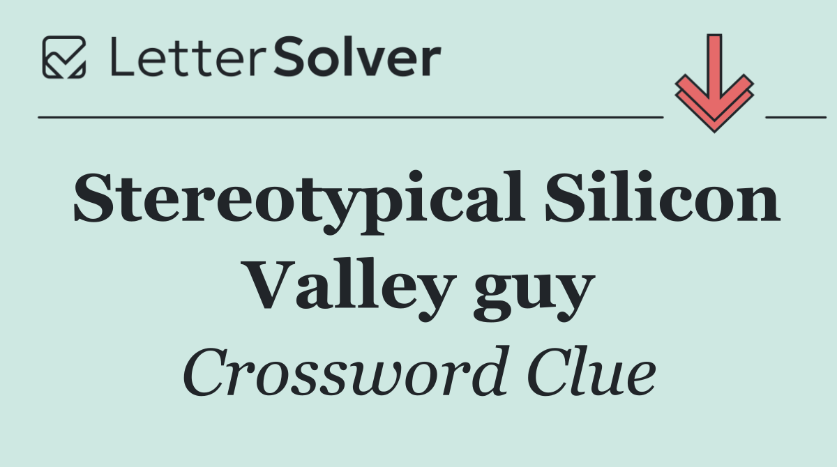 Stereotypical Silicon Valley guy