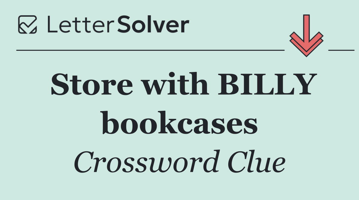 Store with BILLY bookcases