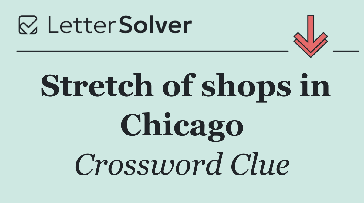 Stretch of shops in Chicago