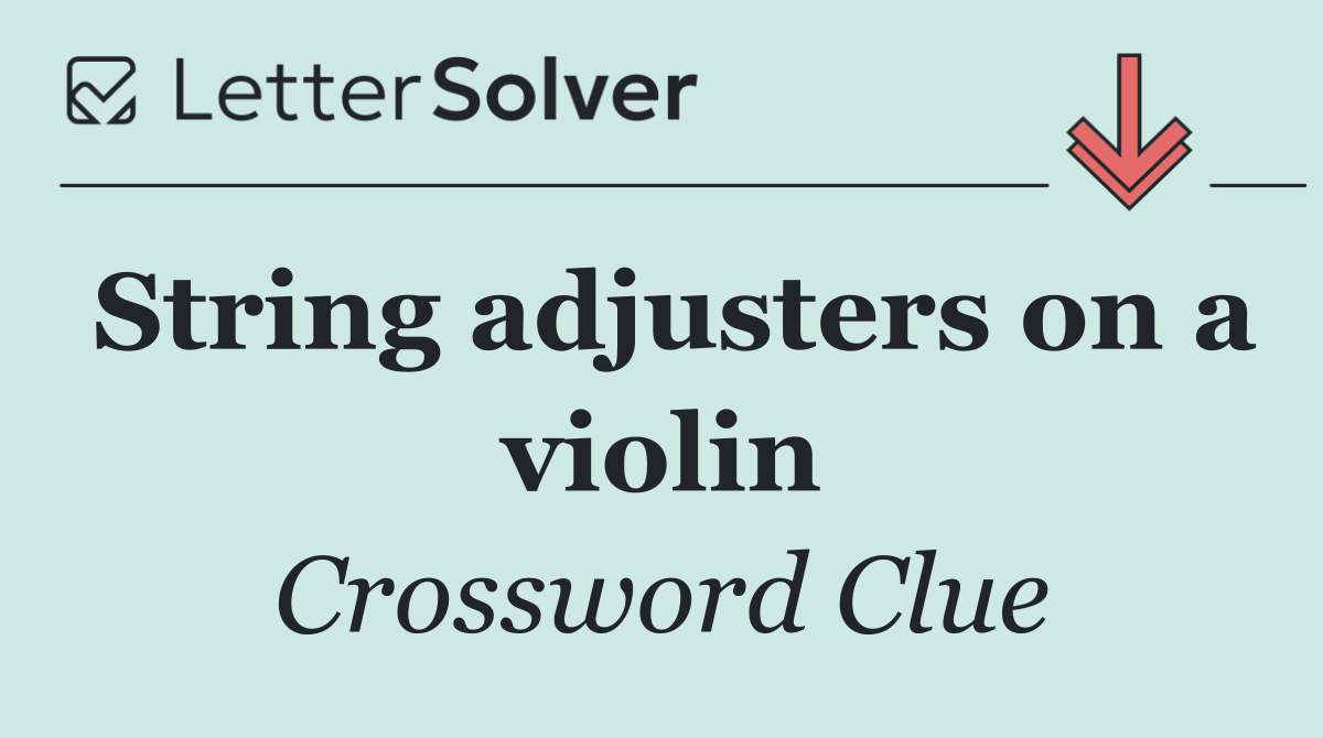 String adjusters on a violin