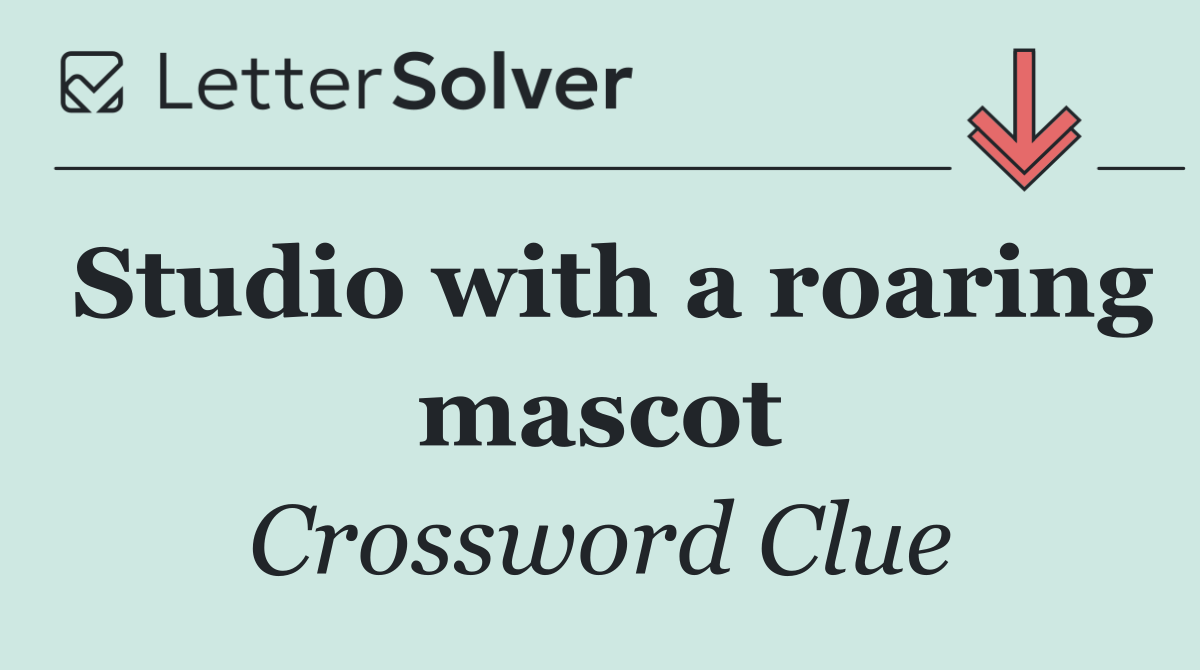 Studio with a roaring mascot