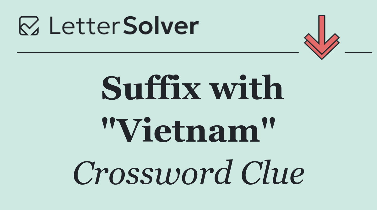 Suffix with "Vietnam"