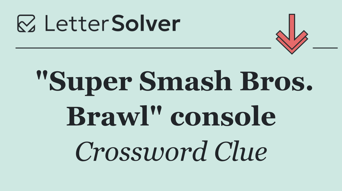 "Super Smash Bros. Brawl" console