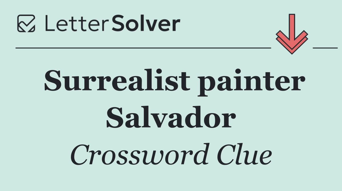 Surrealist painter Salvador