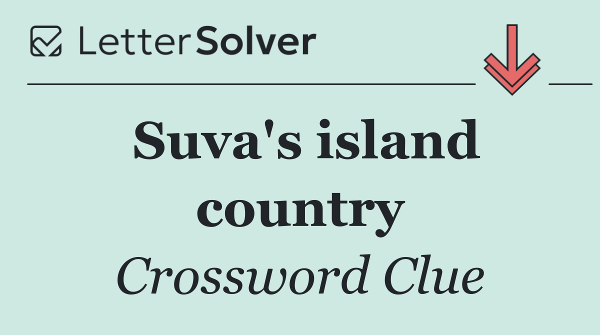 Suva's island country
