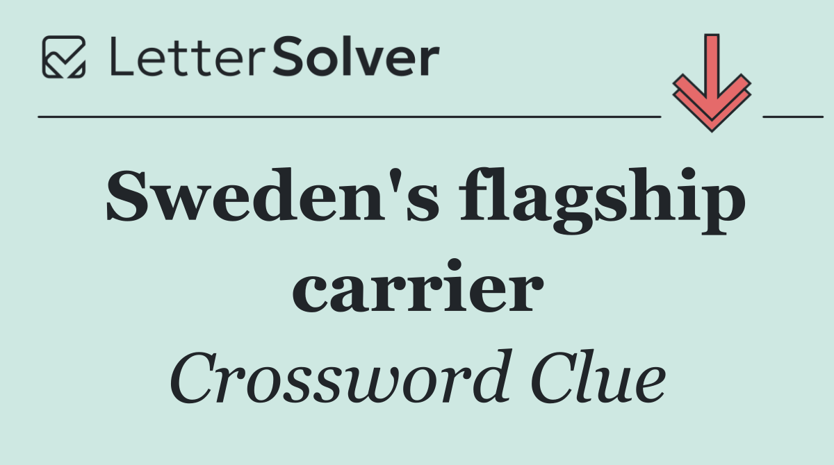 Sweden's flagship carrier