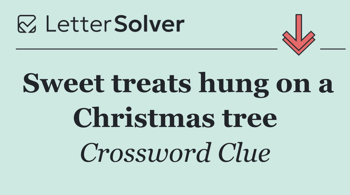 Sweet treats hung on a Christmas tree