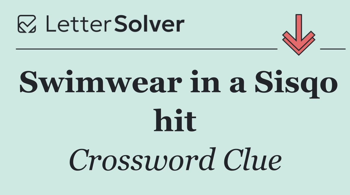 Swimwear in a Sisqo hit