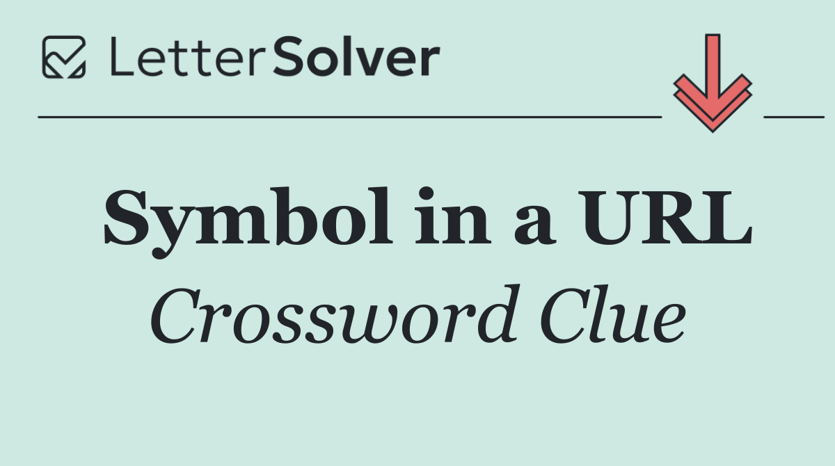 Symbol in a URL