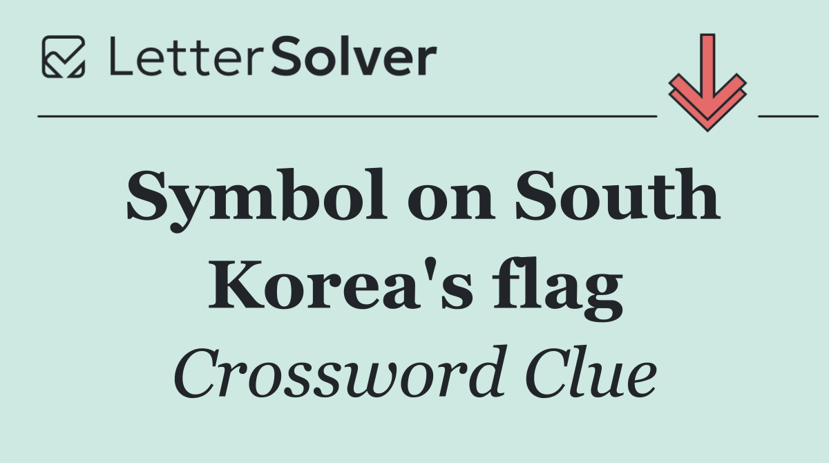 Symbol on South Korea's flag