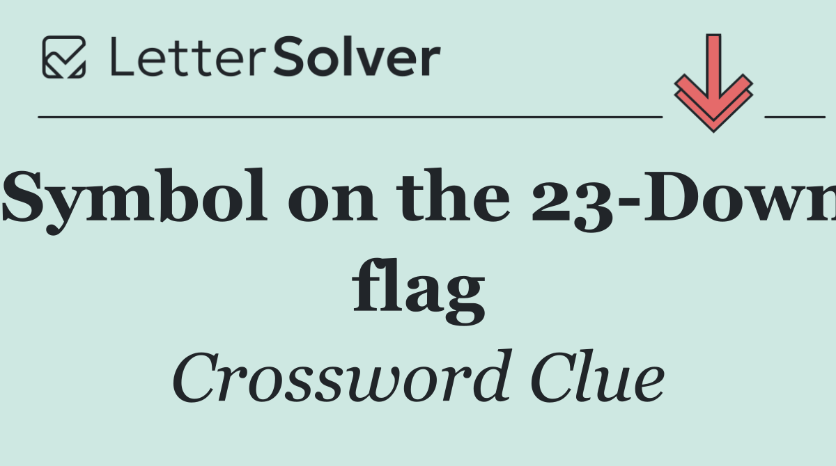 Symbol on the 23 Down flag