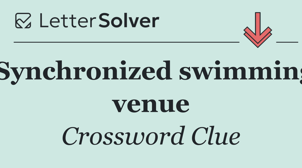 Synchronized swimming venue