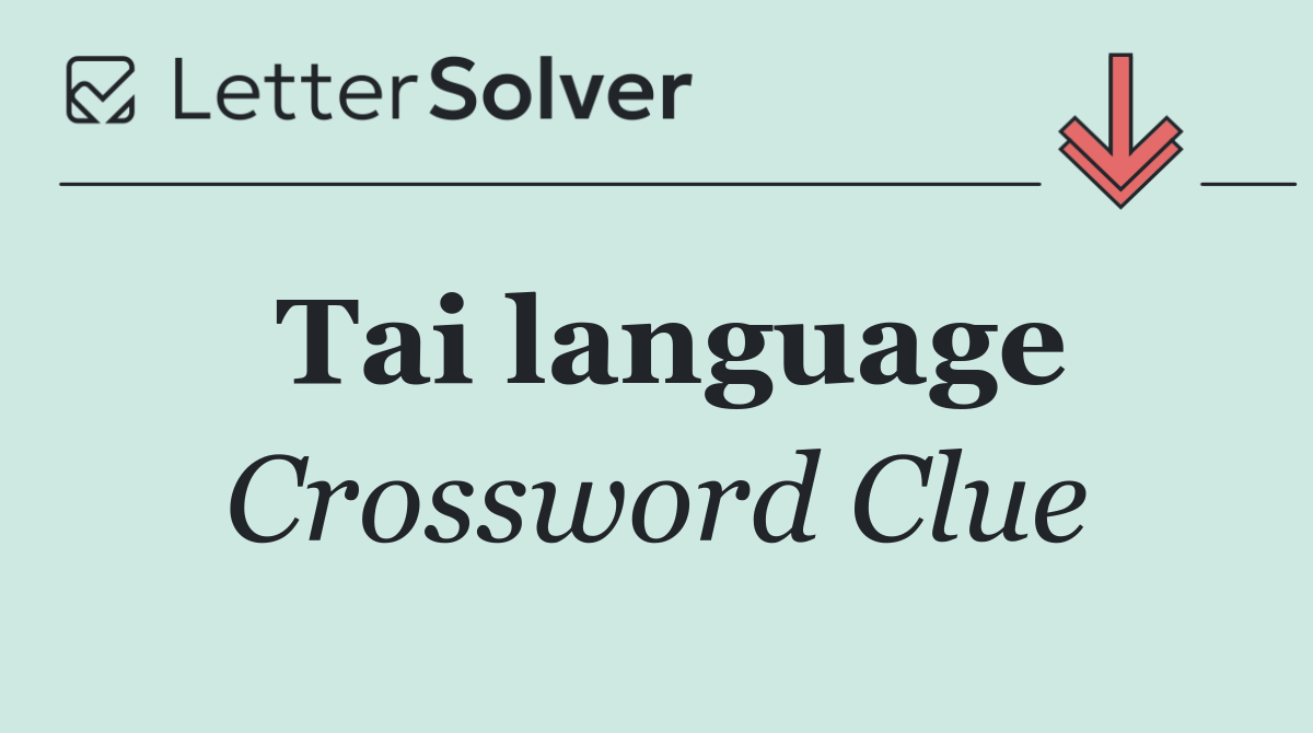 Tai language