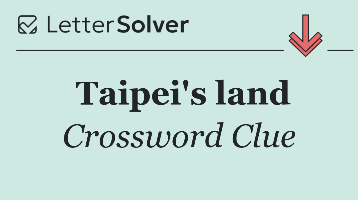 Taipei's land