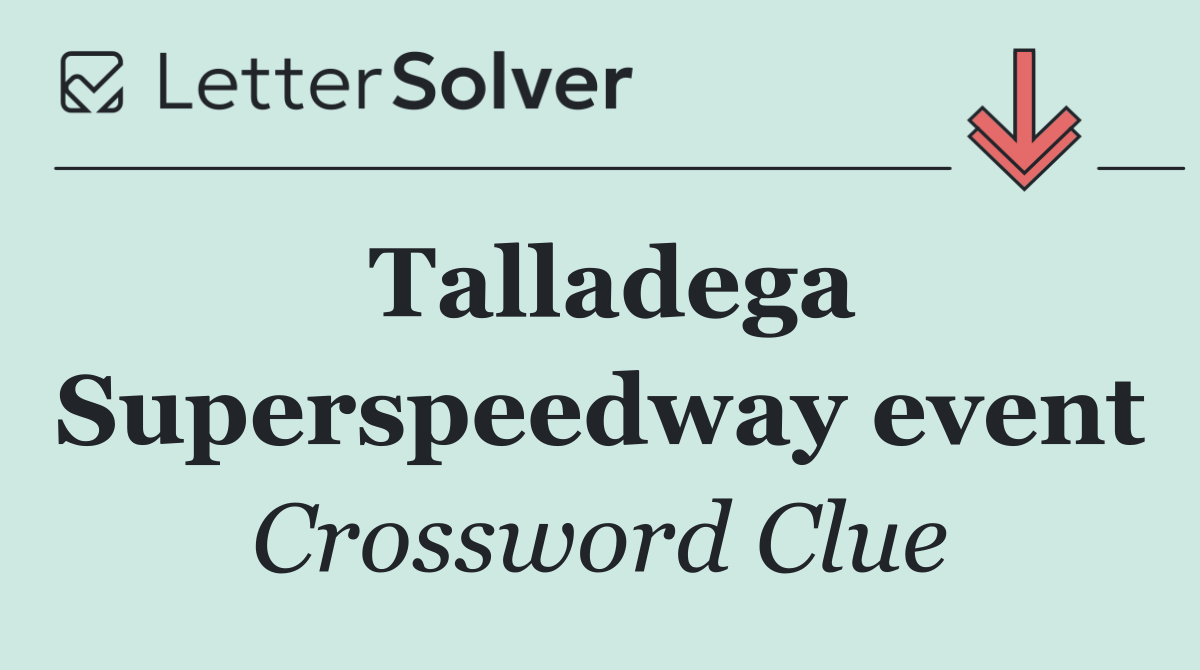 Talladega Superspeedway event