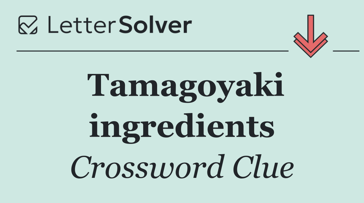 Tamagoyaki ingredients