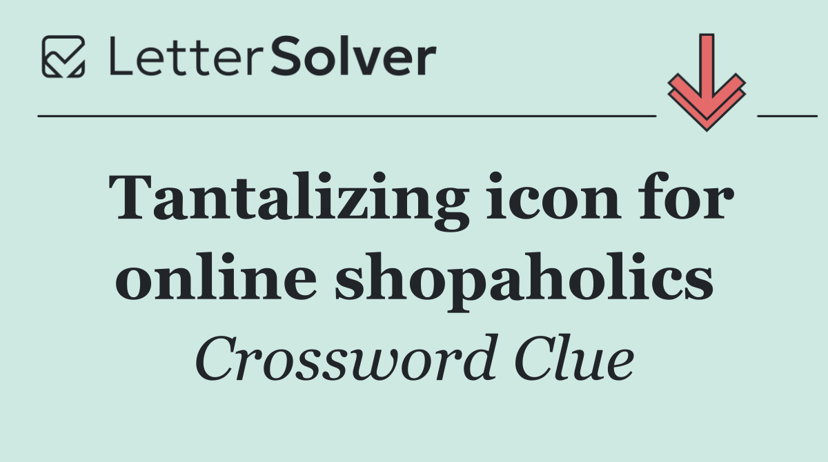 Tantalizing icon for online shopaholics