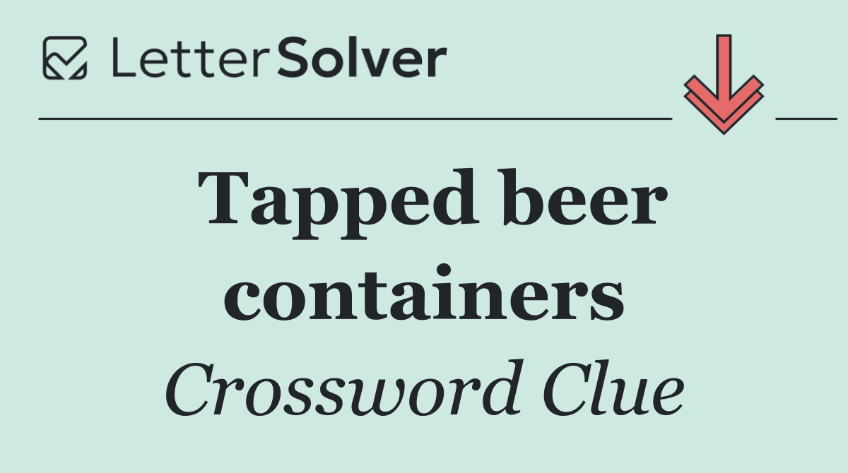 Tapped beer containers