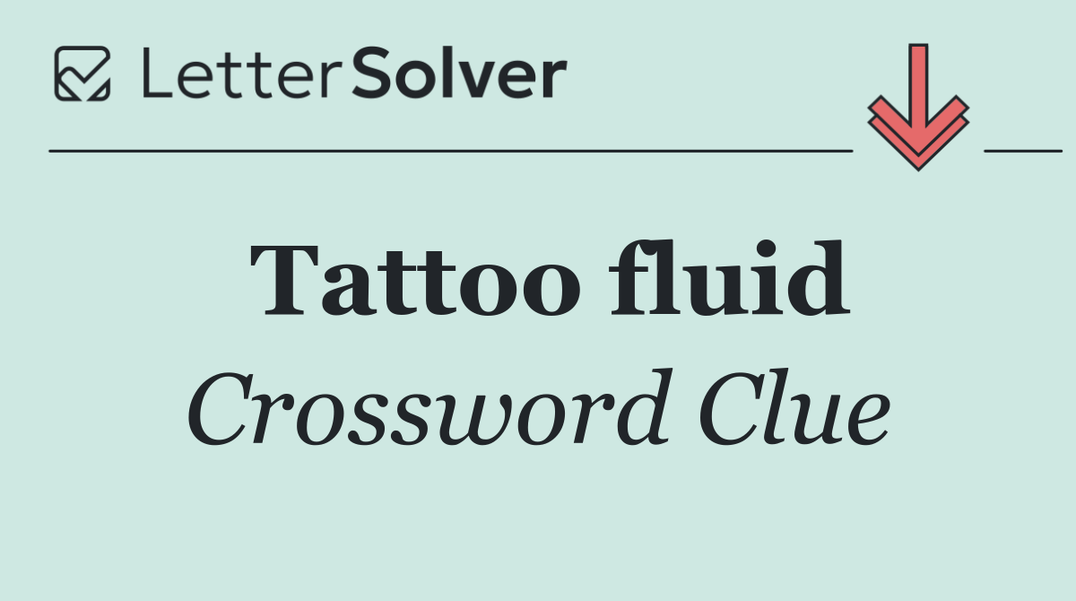 Tattoo fluid