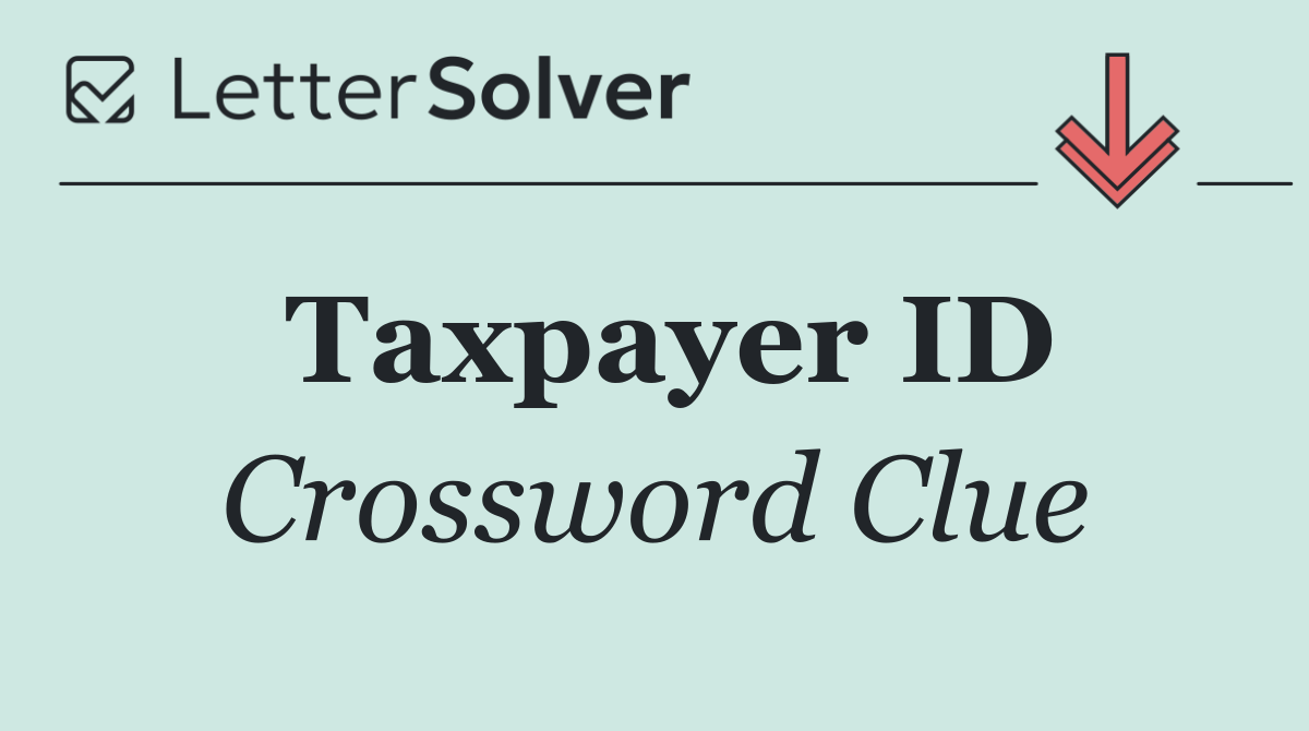 Taxpayer ID